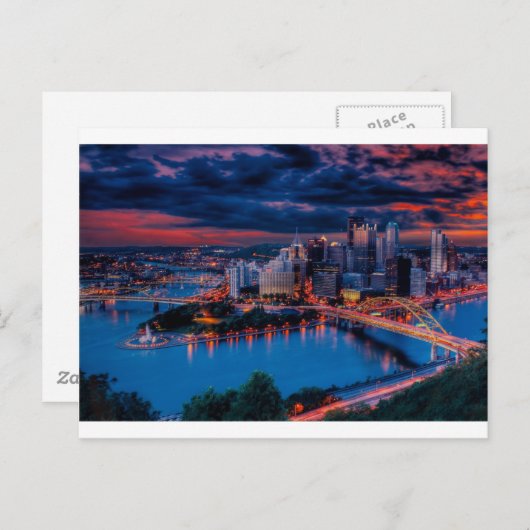 Pittsburgh3475 Briefkaart (Voorkant / Achterkant)
