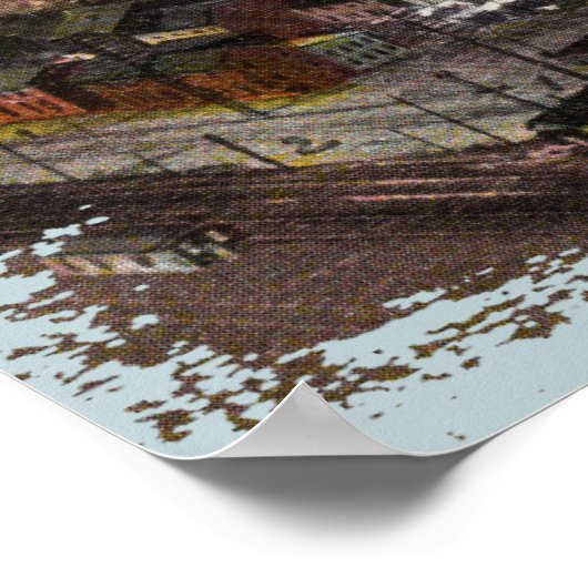 Pittsburgh 1800s Canvas afdrukken Poster (Hoek)