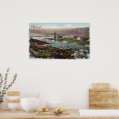 Pittsburgh 1800s Canvas afdrukken Poster (Keuken)