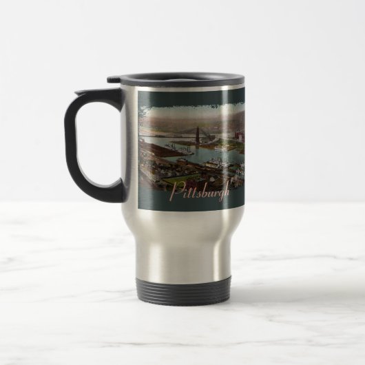 Pittsburgh 1800s Travel Mug Reisbeker (Links)