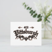 Pittsburgh 412 briefkaart (Staand voorkant)