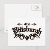 Pittsburgh 412 briefkaart (Voorkant / Achterkant)
