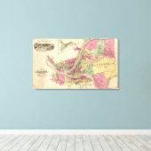 Pittsburgh, Allegheny Canvas Afdruk (Insitu (Houten vloer))