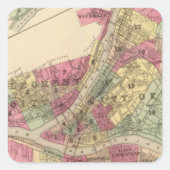 Pittsburgh, Allegheny Vierkante Sticker (Voorkant)