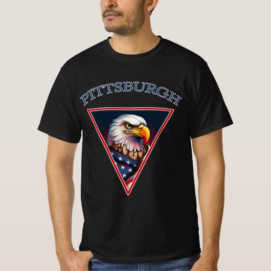 Pittsburgh Amerikaanse Zeearend T-shirt (Voorkant)