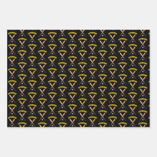 Pittsburgh Baseball Inpakpapier Vel (Voorkant)