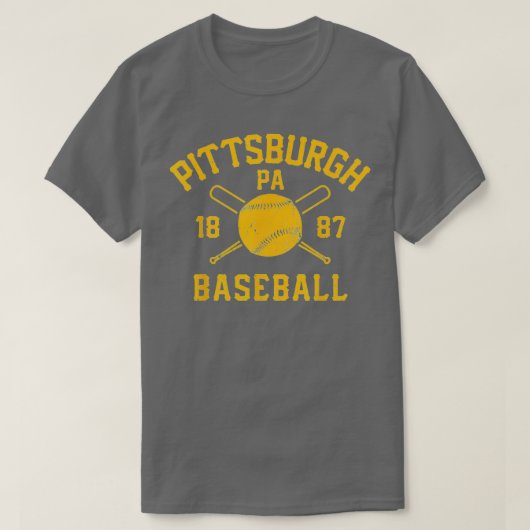  Pittsburgh Baseball Pennsylvania Pirate Re T-shirt (Design voorkant)