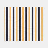 Pittsburgh Blanket Black en Gold Mannen Fleece Deken (Voorkant (Horizontaal))