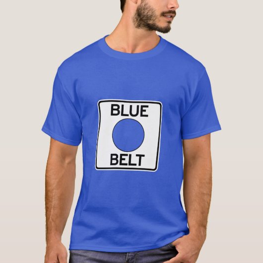 Pittsburgh Blue Belt T-Shirt (Voorkant)