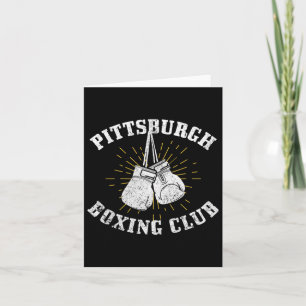 Pittsburgh Boxing Club noodlijdende bokshandschoen Kaart