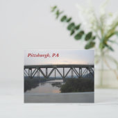 Pittsburgh Bridge Briefkaart (Staand voorkant)