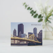 Pittsburgh Bridge en gebouwen Briefkaart (Staand voorkant)