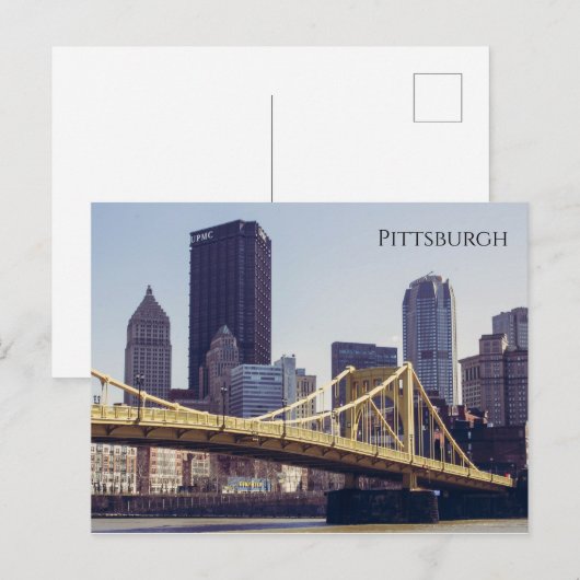 Pittsburgh Bridge en gebouwen Briefkaart (Voorkant / Achterkant)