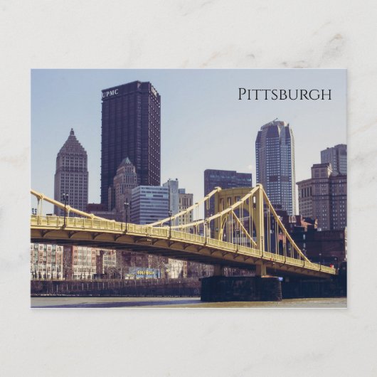 Pittsburgh Bridge en gebouwen Briefkaart (Voorkant)