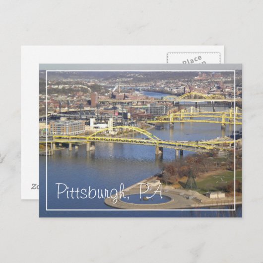 pittsburgh briefkaart (Voorkant / Achterkant)