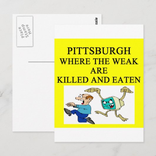 PITTSBURGH BRIEFKAART (Voorkant / Achterkant)