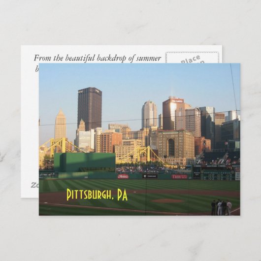 Pittsburgh Briefkaart (Voorkant / Achterkant)