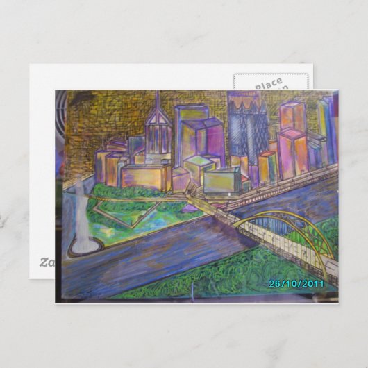Pittsburgh Briefkaart (Voorkant / Achterkant)