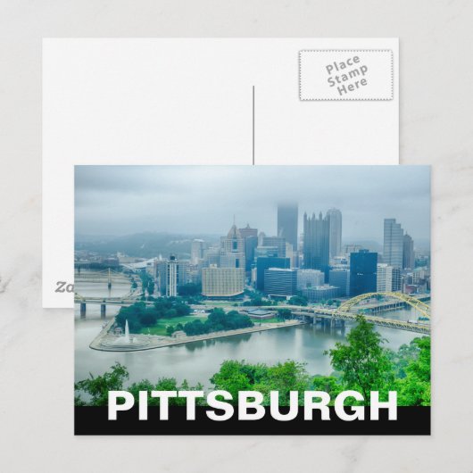PITTSBURGH BRIEFKAART (Voorkant / Achterkant)