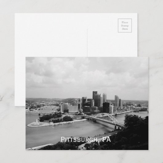 Pittsburgh Briefkaart (Voorkant / Achterkant)