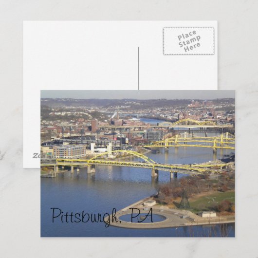 pittsburgh briefkaart (Voorkant / Achterkant)