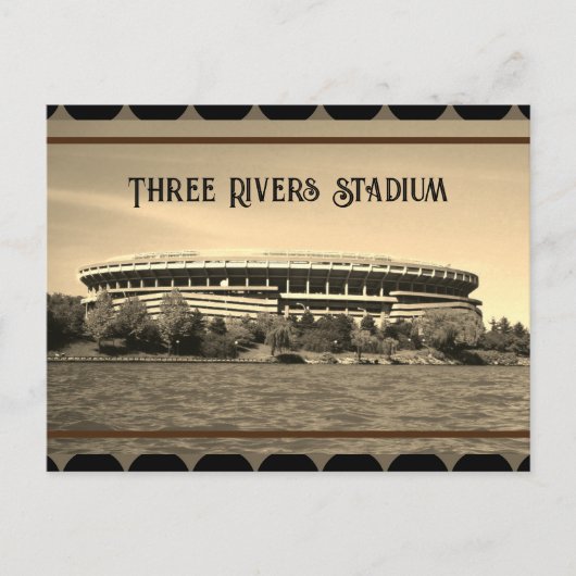 Pittsburgh Briefkaart - Drie rivierenstadion (Voorkant)