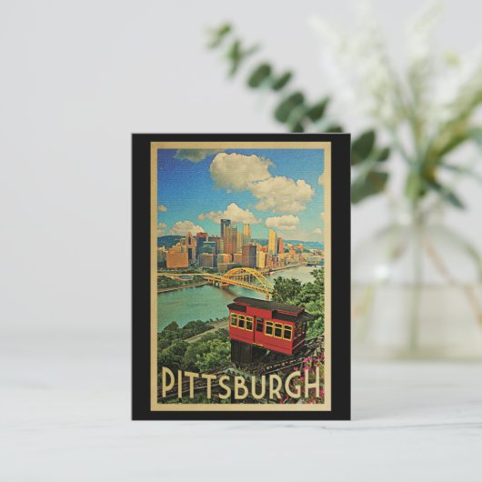 Pittsburgh Briefkaart  Duquesne Inline (Staand voorkant)