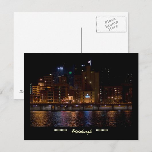 Pittsburgh Briefkaart - Mon Wharf (Voorkant / Achterkant)