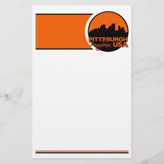 PITTSBURGH briefpapier, pas aan Briefpapier (Voorkant)
