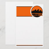 PITTSBURGH briefpapier, pas aan Briefpapier (Voorkant / Achterkant)