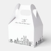 Pittsburgh Bruiloft | City Skyline Bedankdoosjes (Achterkant)