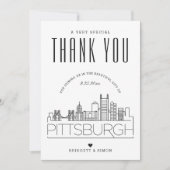 Pittsburgh Bruiloft | Dank u + fotokaart Kaart (Voorkant)
