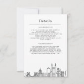 Pittsburgh Bruiloft | Gegevens van bezoeker Kaart (Voorkant)