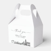 Pittsburgh bruiloft gepersonaliseerde gunst box bedankdoosjes (Achterkant)