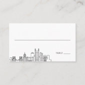 Pittsburgh Bruiloft | Plaats kaarten voor en achte Plaatskaartje (Voorkant)
