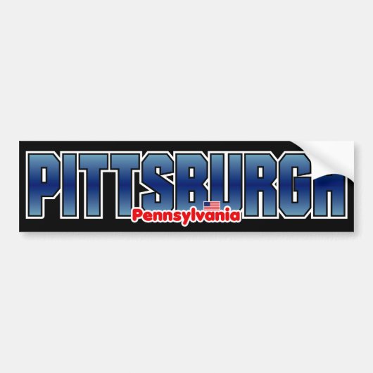 Pittsburgh Bumper Bumpersticker (Voorkant)
