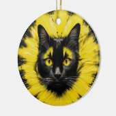 Pittsburgh Cat Keramisch Ornament (Links)