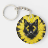 Pittsburgh Cat Sleutelhanger (Voorkant)