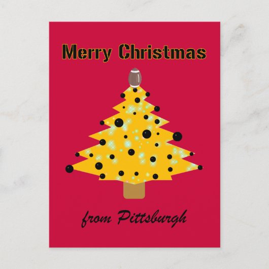 Pittsburgh Christmas Feestdagenkaart (Voorkant)