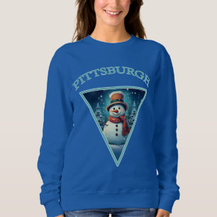 Pittsburgh Christmas Snowman Trui