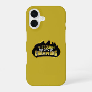 Pittsburgh City of Champs iPhone 16 Hoesje