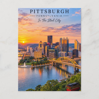 Pittsburgh City Pennsylvania In De Staalstad Briefkaart