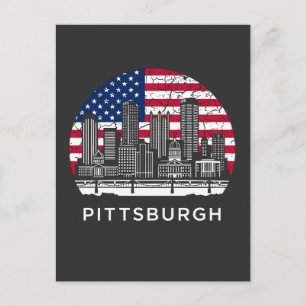Pittsburgh City Pennsylvania Vlag Briefkaart