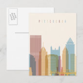 Pittsburgh | City Skyline Briefkaart (Voorkant / Achterkant)