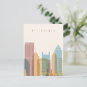 Pittsburgh | City Skyline Briefkaart (Staand voorkant)