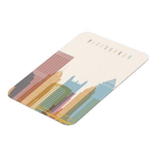 Pittsburgh | City Skyline Magneet (Linkerzijde)
