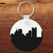 Pittsburgh City Skyline Sleutelhanger (Voorkant)