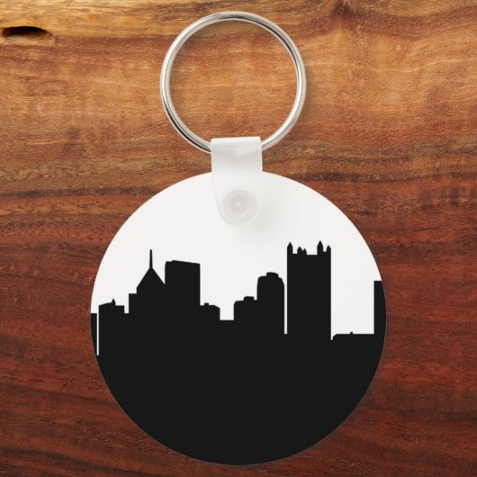 Pittsburgh City Skyline Sleutelhanger (Voorkant)