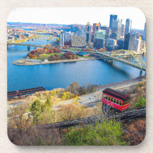 Pittsburgh Cityscape Bier Onderzetter