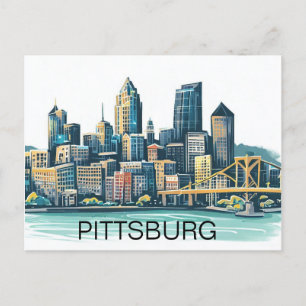 Pittsburgh Cityscape Briefkaart